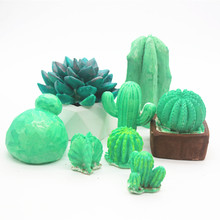 Molde de flor de Cactus de yeso de aromaterapia DIY, moldes de vela 3D, molde de fabricación de velas de silicona 2024 - compra barato