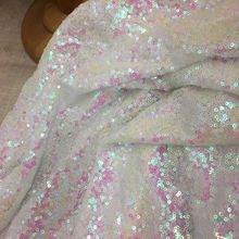 GLace 1Y/Lot Mult colour sequin net fabric for dress costume sequin accessories sequin nightclub dress fabric TX797 2024 - buy cheap