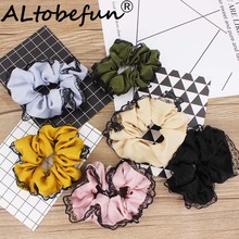 ALTOBEFUN Solid Women Hair Accessories Girl Fashion Lace Elastic Hair Holder Female Scrunchies Lady Ponytail Hair Hairties SS006 2024 - buy cheap