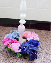 Искусственные декоративные цветы, венки, свадебные искусственные шелковые розы, венки, короны 2024 - купить недорого