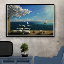 Poster e cópias retro pintura arte salvador dali surrealismo abstracto moderno quadros da parede lona para sala de estar decoração casa 2024 - compre barato