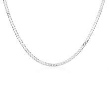 Ювелирные изделия унисекс, посеребренное ожерелье для женщин, ожерелье для мужчин, оптовая продажа 2024 - купить недорого