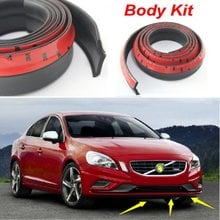 Передний дефлектор губ для Volvo S60, S60L, S40, S70, S80, S90, боковая защита шасси, спойлер, подъемник губ, объемный баллон 2024 - купить недорого