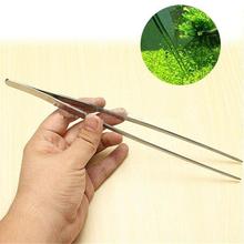 27cm Stainless Steel Curved Aquarium Tweezers Aquarium Plant Shrimp Reef Tank Tweezer 2024 - buy cheap