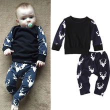 2PCS/Set Newborn Baby Clothes Children Tracksuit boy suit Infant Clothing Girls Outfits Babies Sweatshirts tops pant 0-24M A134 2024 - buy cheap
