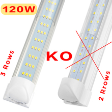 HOT New Style 10Pack T8 Integrated LED Tube 8FT Fixture Light 120W 3rows LED Fluorescent Bulbs Lamp For LED Shop 2024 - buy cheap