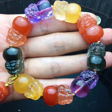 Wholesale JoursNeige Color Natural Crystal Bracelets Carving Pixiu Beads Hand String Lucky Wealth for Women Men Crystal Jewelry 2024 - buy cheap