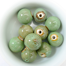 18# 10pcs China Ceramic Beads China Yoga Porcelain Bead For Jewelry Making 18mm Free Shipping #A124A 2024 - buy cheap