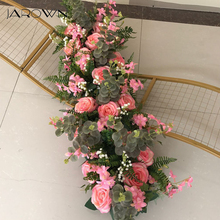 Jarown adereços de casamento área pré-funcional 100cm fileira de flores arranjo floral decoração floral 2024 - compre barato