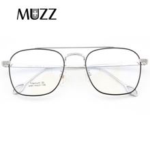Pure Titanium Glasses Eyeglasses Frame Men vintage brand oversize Prescription Spectacles High-quality points aviation Eyewear 2024 - buy cheap