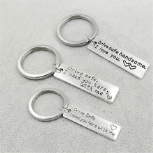 Diy keychain Drive Safe I need you here with me gifts for men  Drive Safe key chains 2024 - buy cheap