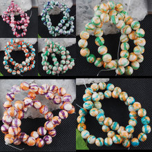 Free Shipping Beautiful Jewelry  8mm Multicolor Ocean Jaspe Round Women Men Spacers Loose Beads 15.5"  WFH385 2024 - buy cheap