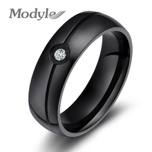 Anel de aço inoxidável moda 2021, anéis para casamento para homens e mulheres 2024 - compre barato