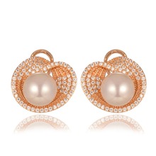 GrayBirds High Quality AAA Cubic Zirconia Earrings Shell Shape With Shell Pearl Jewelry For Office Lady QTE041P 2024 - buy cheap