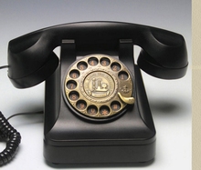 Teléfono de marcación rotativa antiguo, teléfono fijo vintage, moda para el hogar 2024 - compra barato