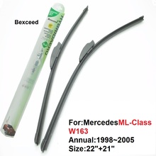 Wiper Blade For Mercedes ML-Class W163 Bexceed of Car Windshield 22"+21"1998~2005 2024 - buy cheap