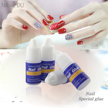 5pcsx3g  Rhinestones Decoration With Nail Art UV Gel Nail Tips Glue Fast Drying False Manicure Glue 2024 - buy cheap