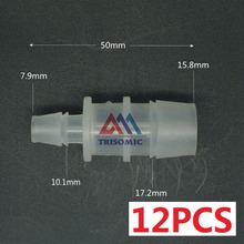12 штук 15,8 мм * 7,9 мм прямой, Редукционный соединитель пластиковый фитинг колючий редукционный соединитель 2024 - купить недорого