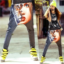 2015 New Brand Jazz harem women hip hop animal tiger pants dance doodle summer loose big crotch pants sweatpants Trousers 2024 - buy cheap