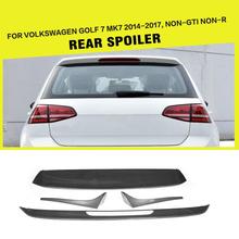 Spoiler de carbono falso + abs para carro, para volkswagen vw golf 7 vii mk7 padrão 2014-2019 2024 - compre barato