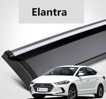 Для Hyundai Elantra 2017-2019 солнцезащитный дождевой дымчатый оконный козырек вентиляционная дверь козырьки 2024 - купить недорого