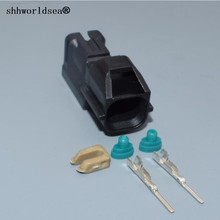 Shhworldsea 2 контакта 1,2 мм, 2 реверсивных фоточувствительных разъема, автомобильный Водонепроницаемый Электрический кабельный разъем 7182-8720-30 2024 - купить недорого