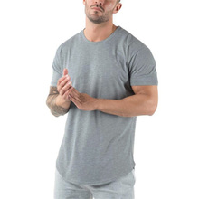 Camisa masculina com gola o, camiseta de manga curta fitness apertada, moda casual para o verão 2020 2024 - compre barato