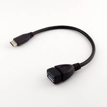 Черный кабель USB 3,1 Type C с разъемом «папа» на USB 3,0 Type A Female, адаптер M/F, OTG, зарядный кабель для синхронизации данных и зарядки для Macbook, 1 шт. 2024 - купить недорого