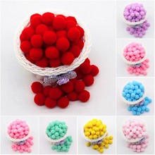 Mini pompón de 20mm para manualidades, Pompones artesanales para niños, juguete, ropa, decoraciones de boda para el hogar, accesorios de costura en tela, 20g 2024 - compra barato