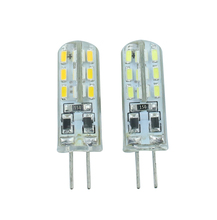 10Pcs/Lot G4 12V 24 Leds 3014 Chip Silicone Body LED Bulb Chandelier Lamp DC12V Crystal Corn Light 3W Bulb Lighting 2024 - buy cheap