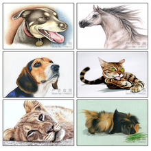 Pintura de animales, bordado de diamantes, perro, caballo, gato, Panda, Diy, pintura de punto de cruz, pintura pegada, decoración moderna para el hogar 2024 - compra barato