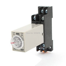 FUjiang   H3Y-2  Time Delay Relay Solid State Timer 0-60S  DC12V  DPDT w Socket 2024 - buy cheap