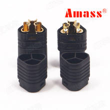 10 PCS Amass MT60 3 Holes XT60 Connector for rc ESC RC Motor Black FreeTrack Shipping 2024 - buy cheap