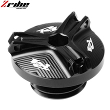 Acessórios para motocicletas, capa de alumínio para preenchimento de óleo, cnc, para yamaha r1 visual 1998-2015 2016 2024 - compre barato