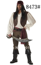 FREE SHIPPING  sexy Rogue Pirate Buccaneer Mens Fancy Costume M L XL 2024 - buy cheap