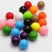 100 Mixed Bubblegum Color Acrylic Round Beads 10mm(3/8") Smooth Ball 2024 - buy cheap