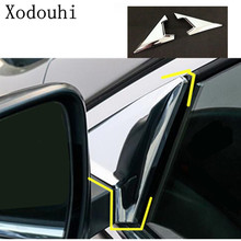 For Nissan X-Trail XTrail T32/Rogue 2014 2015 2016 mirror base cover hand front Spoiler triangle Molding window bezel trim 2pcs 2024 - buy cheap