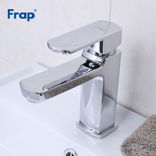 Смеситель для раковины Frap F1073, хромированный латунный кран для ванной комнаты, для горячей и холодной воды 2024 - купить недорого