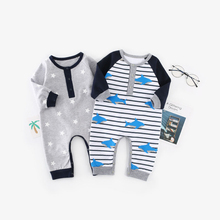 Children's Pyjamas Newborn baby rompers cotton long-sleeved overalls Boys Girls Spring Autumn bebes clothes to wear 2024 - buy cheap