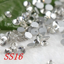 Diamantes de imitación SS16 1440, cristales transparentes, espalda plana de Strass, Nail Art, sin fijación en caliente 2024 - compra barato