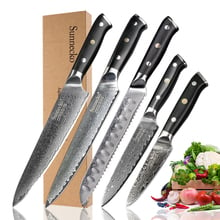 SUNNECKO 2-8pcs/set Chef Bread Utility Paring Cleaver Santoku Knife Damascus Steel Japanese VG10 Kitchen Knives Set G10 Handle 2024 - buy cheap