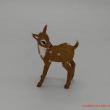 cute simulation deer toy plastic&fur turn back deer doll gift about 8x12cm a44 2024 - buy cheap