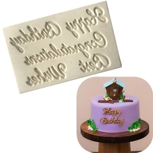 1PC English Letter Fondant Silicone Cake Mold Pastry Candy Tools Chocolate Baking Mold Cake Decorating Tools 2024 - buy cheap