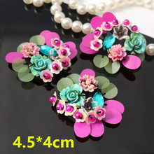 3D Handmade Sequins Beads Flower Applique Patches For Hair Clip Bags Brooch Sew on/ Glue on DIY Accessories 2024 - buy cheap