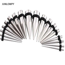 JUNLOWPY Stainless Steel Ear Gauge Taper Tunnel Plug Expander Stretching Piercs Kit 1.6-10mm 90pcs Expander Piercing Body 2024 - buy cheap