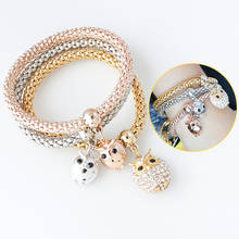 Simple fashion jewelry butterfly crystal pendant popcorn bracelet for women jewelry hot sale 2024 - buy cheap