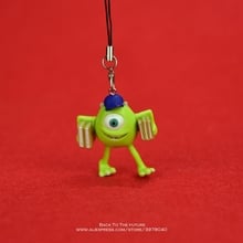 Disney-figuras de acción de la Universidad de los monstruos, Mike Wazowski, Mr Q, 4cm, Mini decoración de Anime, colección de PVC, juguete, modelo regalo 2024 - compra barato