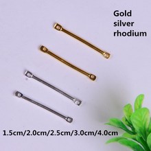 20pcs Double Hole Connecting Rod Bijoux For Women Handmade Earrings Charms Connectors DIY Fashion Jewelry Findings Pendientes 2024 - buy cheap