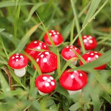 10pcs/set Mini Foam Mushrooms Micro Landscape Ornaments Artificial Plants Garden Flower Pot Decoration Statues 2024 - buy cheap