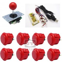 1 kit for PC controller with sanwa buttons and joystick, USB to Jamma arcade games, Single player Multicade Keyboard Encoder 2024 - buy cheap